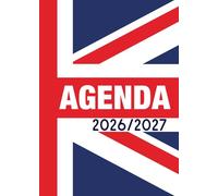 Agenda scolaire 2026 2027 drapeau: année scolaire 2026-2027, couverture drapeau gamer , deux jours par page, Etudiant Collège et Lycée pour fille ou garçon