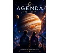 Agenda Scolaire 2026 2027 Espace: Planificateur Journalier 1 Page par Jour - Planète Jupiter - Collège, Lycée et Étudiants - 6 Illustrations à Colorier - Citations Inspirantes