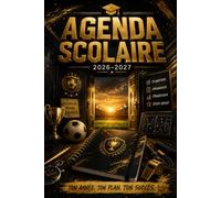 Agenda Scolaire 2026/2027: foot Une page par jour pour noter devoirs, contrôles et activités | De septembre à juillet | Format compact 12 × 17 cm | Primaire et collège