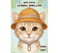 Agenda Scolaire 2026-2027 Garçon: Animaux ( Chat ) pour École Primaire (CP, CE1, CE2, CM1, CM2) Enfant 6, 7, 8, 9, 10 Ans - Petit Format A5 Pratique - ... en Français - Couverture Souple Sans Spirale.