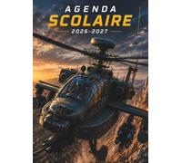 Agenda Scolaire 2026-2027 Hélicoptères: 1 Jour par Page | Format 12 × 17 cm | Hélicoptères de Combat • Aviation Militaire • Armée • Passion ... | Emploi du Temps • Devoirs • Notes • Examens