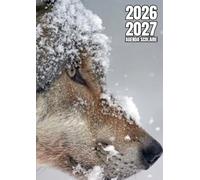 Agenda scolaire 2026 - 2027 | Journalier (une page par jour) | Étudiants, élèves de primaire, collège et lycée | Couverture animal loup