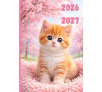 Agenda Scolaire 2026-2027: Kawaii Chat Mignon pour Fille | 2 Jours par Page | Édition Compacte 170 Pages | Léger & Pratique