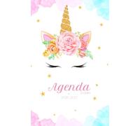 Agenda scolaire: 2026 2027 Licorne Journalier | Fille Collège Lycée École Primaire Étudiant | Daté | Une page par jour pour noter les devoirs | Petit format Poche