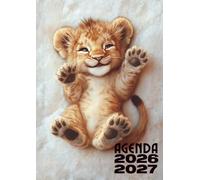 Agenda Scolaire 2026 2027 Lion: Planificateur Journalier de Septembre à Juillet | Cahier de Textes pour Élève avec Calendrier, Notes et Emploi du Temps | Organisateur Roi de la Savane