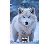 Agenda Scolaire 2026 2027 Loup: Garçons et filles, 1 jour par page A5, organiseur journalier pour étudiant primaire, collège, lycée