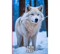 Agenda Scolaire 2026 2027 Loup: Garçons et filles, 1 jour par page A5, organiseur journalier pour étudiant primaire, collège, lycée