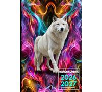Agenda Scolaire 2026-2027 Loup: Planificateur Journalier 1 Page par Jour pour Filles et garcons : Primaire,Collège, Lycée .