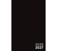 Agenda Scolaire 2026 2027 Noir: Simple Planificateur Bi-journalier | Pour Etudiant De Primaire, Collège, Lycée | Organisateur De Septembre à Juillet | Planner Ado Garçons | Format A5