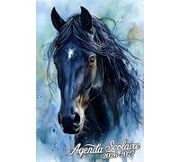 Agenda Scolaire 2026 2027: Planificateur simple pour étudiants, registre d'organisation quotidien et hebdomadaire pour les niveaux primaire et ... importantes, pour les amateurs de chevaux.