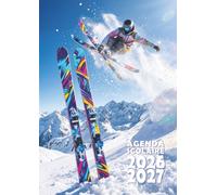 Agenda scolaire 2026 2027: Ski - Une page par jour en petit format 12x17 cm pour les élèves de CM1, CM2, collège et lycée fans de sports d'hiver