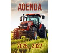 Agenda Scolaire 2026-2027: Tracteur | Journalier (un jour une page) | 12x17 cm | Format standard | Sept 2026 - juil 2027 | Primaire & collège | Garçon | CP, CE1, CE2, CM1, CM2, 6ème