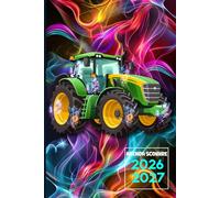 Agenda Scolaire 2026-2027 Tracteur: Planificateur Journalier 1 Page par Jour /de Septembre 2026 à Juillet 2027 pour Étudiants: Primaire,Collège, Lycée.