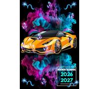 Agenda Scolaire 2026-2027 Voiture de Course: Planificateur Journalier 1 Page par Jour - Pour Étudiants: Primaire,Collège, Lycée.