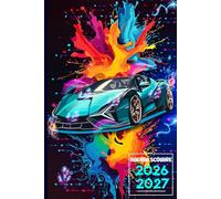 Agenda Scolaire 2026-2027 Voiture de Course: Planificateur Journalier 1 Page par Jour - Pour Étudiants: Primaire,Collège, Lycée.