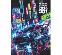 Agenda scolaire 2026 2027: Voiture de course - Une page par jour en petit format 12x17 cm pour les élèves de CM1, CM2, collège et lycée fans de sport automobile