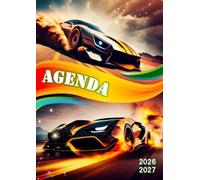 Agenda Scolaire 2026 2027 Voiture: Journalier | 1 Jour Par Page |12 x 17 cm | Étudiants - Collège - Lycée - Primaire