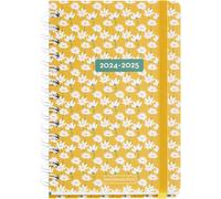 Agenda Scolaire 24-25 Septembre 2024 À Août 2025, Dimensions 125,5 X 178 Mm, Un Jour Par Page, Double Spirale Métallique, Couverture Carton Doublé, Fermeture Élastique, Espagnol Et Anglais,.[F1294]