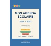Agenda Scolaire Adapté DYS & TDAH 2026-2027: Une page par jour, claire et sans distraction | 3 devoirs maximum, lignes guides, rituels simples | École ... CE2, CM1, CM2 | Septembre 2026 - juillet 2027