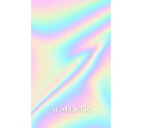 Agenda Scolaire AESTHETIC.: 1 jour par page - Daté Format A5 Poche Journalier - Collège, Primaire, Lycée - Fille Ado Étudiante - Holographique Pastel Tendance pour Noter les Devoirs - Calendrier