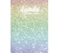 Agenda Scolaire: Agenda 1 jour Par Page | De Septembre à Juillet | Format Standard 12X17 cm | 280 pages | Agenda Thème Arc en ciel et Paillettes | Couverture Souple|