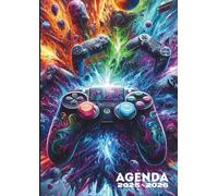 Agenda Scolaire: Agenda Journalier 1 jour par Page | De Septembre à Juillet | Format Standard 12x17 cm | 280 Pages | Thème Gamer, Jeu Vidéo, Rouge et Noir | Couverture Souple |