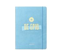 Agenda scolaire Antartik 25-26 relié go! Simil cuir bleu semainier A5 bilingue papier FSC 80 g.