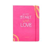 Agenda scolaire Antartik 25-26 relié go! Simil cuir fuchsia vue hebdomadaire A5 bilingue papier FSC 80 g.