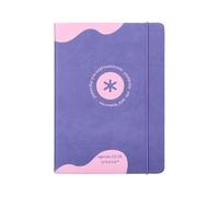 Agenda scolaire Antartik 25-26 relié go! Simil cuir violet vue hebdomadaire A5 bilingue papier FSC 80 g.