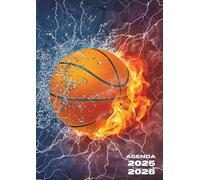 Agenda Scolaire: Basket, Basketball | Journalier, un Jour Par Page | 12x17 cm, Format Standard | Ecole Primaire, Collège, Lycée, Université, Etudiant | 280 Pages | Couverture Souple | Pour Garçon, Ado