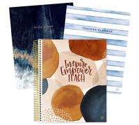 Agenda scolaire Bloom Daily Planners, non dat , pour enseignants, avec couverture givr e (22,9 x 28 cm) (couverture interchangeable)