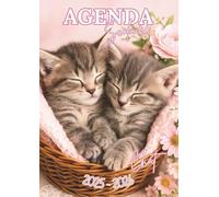 Agenda Scolaire Chat 2025 2026: Thème Animaux, Chatons. Intérieur En Couleur avec Illustrations et des Faits Incroyables. Pour les élèves de Primaire ... 3ème) et lycée. Format standard 12 x 17 cm