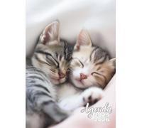 Agenda Scolaire: Chat, Chaton, Animaux, Mignon | Journalier, Un Jour par Page | 12x17 cm, Format Standard, Léger | Ecole Primaire, CP, CE1, CE2, CM1, ... Etudiant | Enfant, Fille, Garçon, Ado