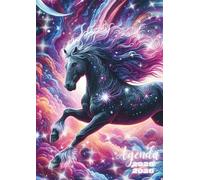 Agenda Scolaire Cheval: Journalier, un Jour par Page | De Septembre à Juillet | 12x17 cm, Format Standard, Léger | Ecole Primaire, Collège, Lycée, ... | Animal, Fantaisie, Animaux, Chevaux, Violet