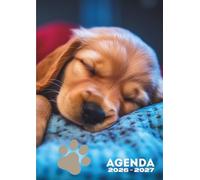 Agenda scolaire chien: Fille, garçon, enfant, Journalier 1 jour par page | Petit format 12x17, léger et compact, 280 pages | Primaire, collège, lycée de Septembre à Juillet | Chiot, animaux, animal