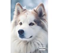 Agenda Scolaire: Chien, Husky, Animaux, Chiot, Bébé Animaux, Mignon | Journalier, Un Jour par Page | 12x17cm, Format Standard, Léger | Primaire, CP, ... Université, Etudiant, Enfant, Fille, Garçon