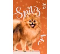 Agenda Scolaire: Chien Spitz - 1 Jour par Page, Journalier, Daté, Petit Format Poche A5 - Primaire Collège Lycée Étudiant Enfant Fille - Septembre à Juillet - Animal Mignon - Pour Noter ses Devoirs