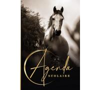 Agenda Scolaire: Collège Fille, Garçon |6ème 5ème 4ème 3ème | Journalier | Primaire CE1, CE2 CM1, CM2 | Lycée | un jour par page | Cheval Blanc | Format A5