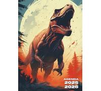 Agenda Scolaire: Dinosaure, T REX | Un jour Par page, Journalier | 12x17 cm, Format Standard | Organisateur, Planificateur Scolaire, Primaire, CP, ... Fille, Ado | Animaux, Reptile, Tyrannosaure