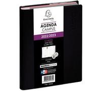 Exacompta Agenda Forum Campus 184001E – Journalier août 2026 à juillet 2027 – 12 x 17 cm Noir