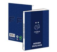 Agenda scolaire - FFF - 2025 2026 - Souple - 12 x 17 cm - Officiel Equipe de France