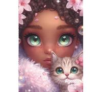 Agenda Scolaire Fille, Manga Animé, Chat, Kawai, Chibi: Journalier (une page par jour) | 12x17 cm | Primaire & collège | Enfant, Fille, Ado | Sakura, cerisier en fleur du Japon, Chaton mignon,