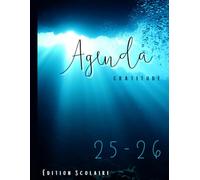 Agenda Scolaire Français 2025-2026: Pour les Enseignant.e.s et Élèves du Primaire et du Secondaire - Océan: Semainier Gratitude 8.5" x 11" - 137 Pages avec Thématique Nature