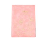 Agenda scolaire hebdomadaire 2026 en cuir rechargeable avec pages datées pour programmer un journal de gestion du temps