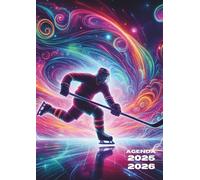 Agenda Scolaire Hockey: Journalier, une Page par Jour, De Septembre à Juillet | 12 x 17 cm | Pour Ecole Primaire Collège, Lycée, Université, Etudiant ... Enfant, Adolescent, Hockey sur Glace, Sport
