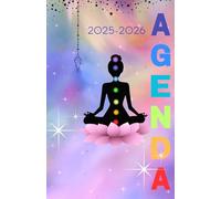 Agenda scolaire journalier 2025-2026-Méditation-Yoga-Chakras-Spiritualité-Energie-Equilibre (12.85x19.84 cm) 1 page pour 2 jours