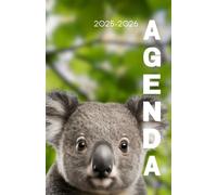 Agenda scolaire journalier 2025-2026-Thème animaux - Koala (12.85x19.84 cm) 1 page pour 2 jours
