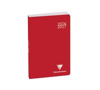 Exacompta Agenda journalier Forum Work & After Classic 10 x 15 cm Août 2025 à juillet 2026 Rouge