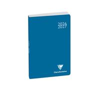Agenda scolaire journalier Clairefontaine Collection Work & After Classique Septembre 2026 à Septembre 2027 10 x 15 cm Bleu
