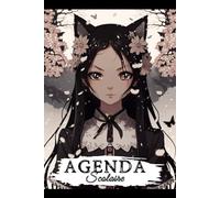 Agenda Scolaire Journalier: Collège Ado Fille, 6ème 5ème 4ème 3ème | Primaire CM2 | Lycée | Pour les devoirs | un jour par page | fille gothique romantique manga